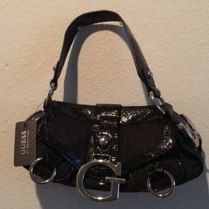 Guess by Marciano black shoulder purse